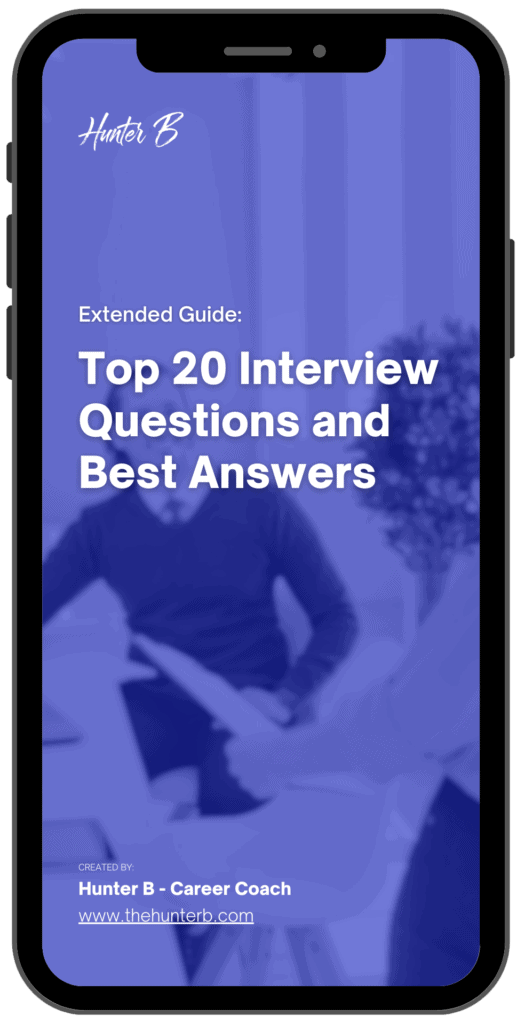 Extended Guide Top 20 Interview Questions and Best Answers Mock Up - Hunter B